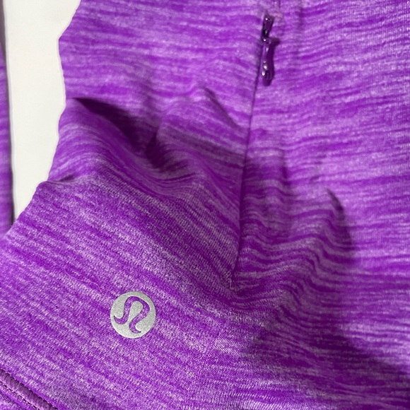 Lululemon Runderful Long Sleeve Heathered Tender Violet Sz 6 - Picture 16 of 16